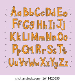 Abstract alphabet background design  template