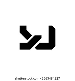 abstract alphabet font initial simple vector logo design