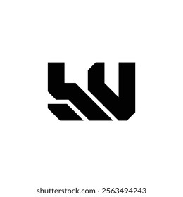 abstract alphabet font initial simple vector logo design