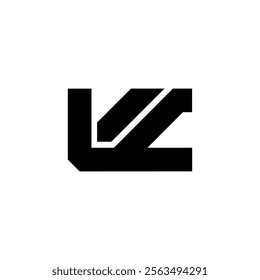 abstract alphabet font initial simple vector logo design