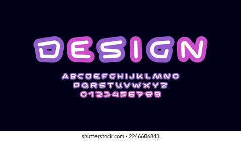 Abstract alphabet font, typography for your designs logo or brand name, vector illustration 10EPS