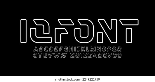 Abstract alphabet font, typography for your designs logo or brand name, vector illustration 10EPS