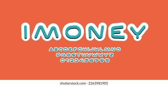 Abstract alphabet font, typography for your designs logo or brand name, vector illustration 10EPS