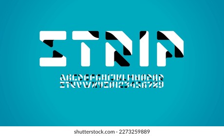 Abstract alphabet font, for your future space design logo or brand name or game, vector illustration 10EPS