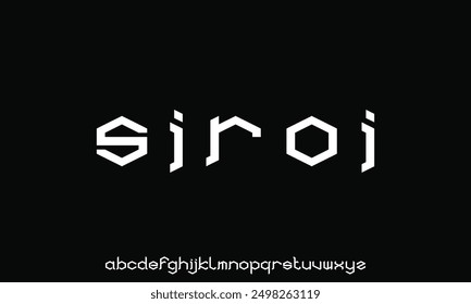 Abstract alphabet font, for your future space design logo or brand name or game, vector illustration 10EPS