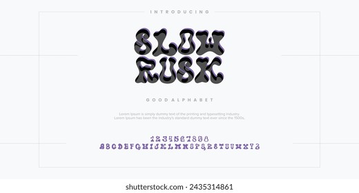 abstract alphabet fonts. Typography technology, electronic, movie, digital, music, future, logo creative font. vector illustration