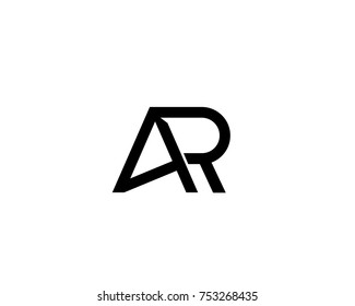 abstract alphabet letter AR,RA,A,R logo