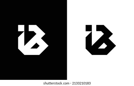 Abstract Alphabet Letter Symbol Icon IB