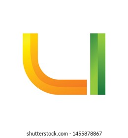 Abstract Alphabet Of Letter U