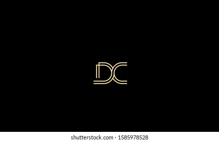 Abstract alphabet letters DC,CD,C and D logo