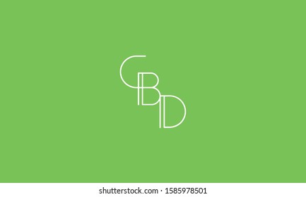 abstract alphabet letters icon CDB,BDC,DCB,B,C and D