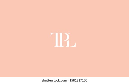 Abstract alphabet letters TPL,LPT,PLT,T,P and l ,monogram 