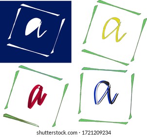 abstract alphabet for a logo