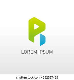 abstract alphabet logo
