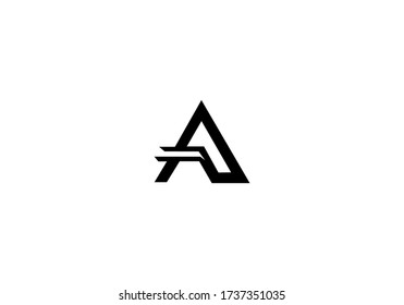 abstraktes Alphabet Ein Logo-Symbol