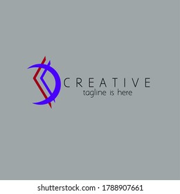 logotipo del alfabeto abstracto. Diseño de logotipo sencillo.