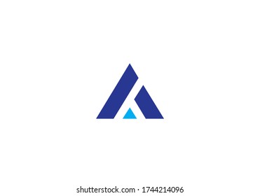 abstract alphabet A logo vector