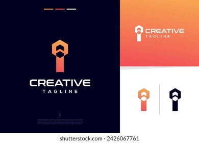 Abstract alphabet modern futuristic design concept for branding logo design inspirations