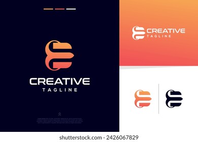 Abstract alphabet modern futuristic design concept for branding logo design inspirations