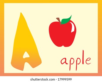 abstrakte Buchstabenreihe a, Vektorgrafik