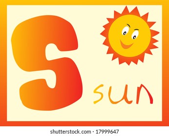 abstract alphabet series s, vector illustration