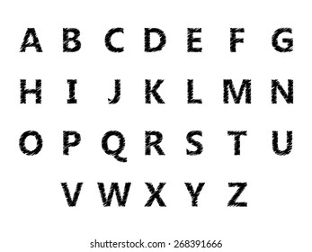 Abstract alphabet set