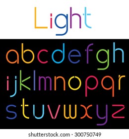 Abstract alphabet set