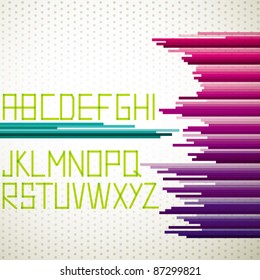 Abstract alphabet set