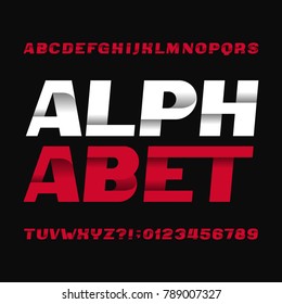 Abstract alphabet typeface. Type letters and numbers. Dark background. Vector font for your headers or any typography design. Abstract alphabet typeface. Type letters and numbers. Dark background. Vector font for your headers or any typography design.