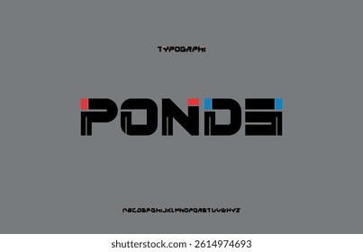 abstract alphabet typographic font, for logo, creative font , initial logo, vector illustration
