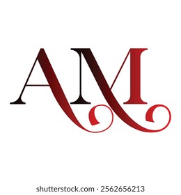 am abstract alphabet vector icon design monogram, initial letters logo emblem