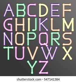 Abstract alphabet. Vector of stylized silver font and alphabet. Alphabet silver style. Vector font isolated.