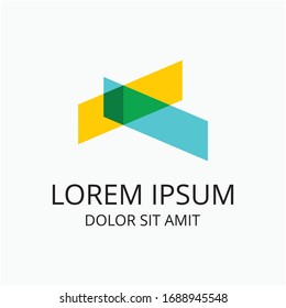 Abstract alphabetical k or x logo concept for brand or marketing