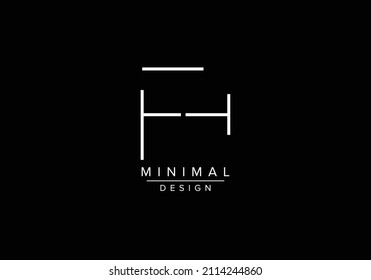 Abstract Alphabets Letters FT or TF Logo