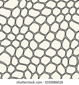 Abstract Altered Honeycomb Mesh Textured Pattern