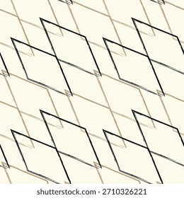 Abstraktes, verändertes, gestreiftes, geometrisches, nahtloses Muster.