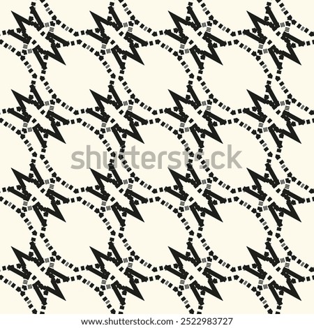 Abstract altered striped textured geometric seamless pattern.