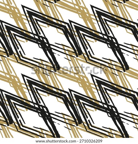 Abstract altered striped textured geometric seamless pattern.
