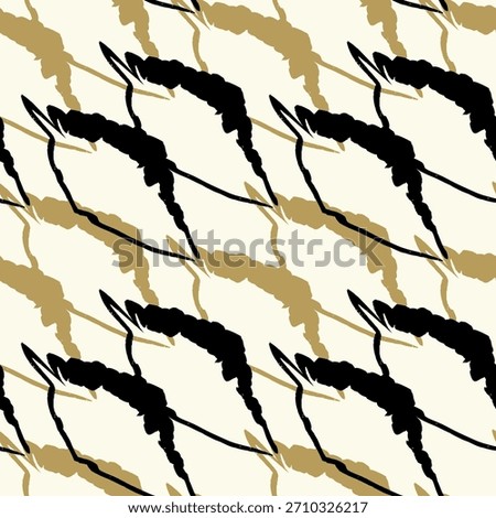 Abstract altered striped textured geometric seamless pattern.