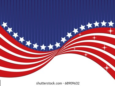 abstract american flag