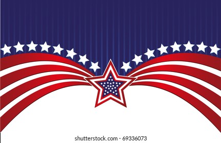 abstract american flag
