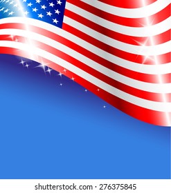 Abstract American flag background for Independence Day USA