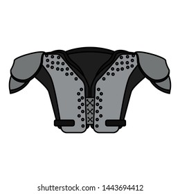 abstract american football object on a white background