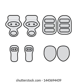 abstract american football object on a white background