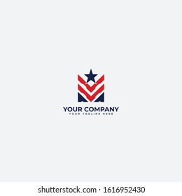 Abstract American Military And Veteran Military Logo