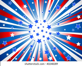 Abstract American Stars Background Stock Vector (Royalty Free) 40248289 ...