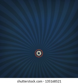 Abstract american themed background with star. Vector, EPS10