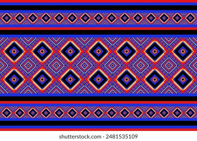 Abstract American vector Fabric Morocco, geometric ethnic pattern seamless flower color oriental. wallpaper Background, Design for fabric, curtain, carpet ,geometry seamless pattern art illustration