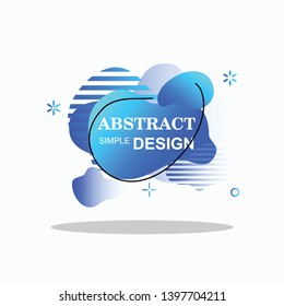 abstract amoeba bagde liquid with colorfull gradient color fluid for bagde and label