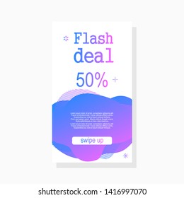 abstract amoeba sale liquid background  moblie phone with fluid colorfull gradient